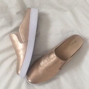 Vionic rose gold slip on sneakers